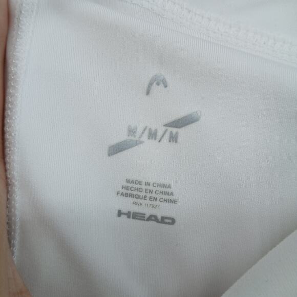 Head White Performace Pleated Mini Skirt Womens MD Tennis Pickleball Gym Fitness - Picture 4 of 11
